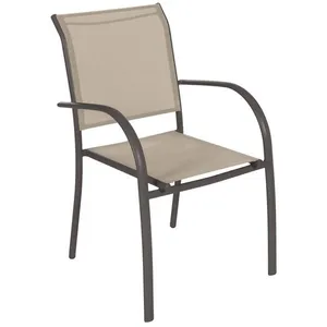 HESPERIDE Fauteuil de jardin empilable Piazza Lin & Tonka - Lin / Tonka - Hespéride pas cher