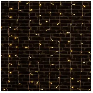 Rideau de façade extérieur 90 LED blanc chaud 10m Feeric lights & christmas pas cher