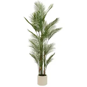 Palmier artificielle Merlo 187 cm avec Pot Blanc - Atmosphera Créateur dintérieur pas cher