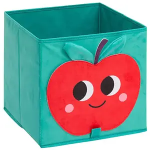 Atmosphera opbergmand kinderkamer appel - Blauw - Decoratief | Opvouwb... pas cher