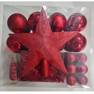 Set van kerstversieringen, 44 elementen