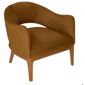 Fauteuil de table Libor camel - Atmosphera createur dinterieur - Camel pas cher
