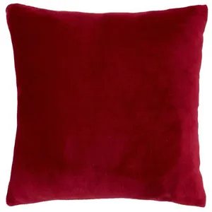 Coussin Ollis rouge 38x38cm - Atmosphera createur dinterieur