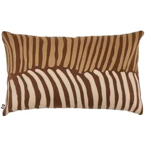 Coussin Hary marron 50x30cm - Atmosphera createur dinterieur - Marron