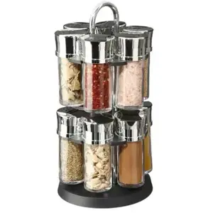 Support rotatifs avec 12 pots à épices inclus - 5five pas cher