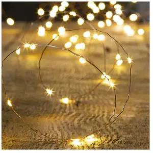 JJA - Warmwitte kerstboomverlichting slinger 10 m met 100 micro-leds pas cher