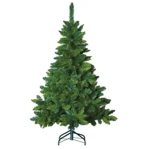 Merkloos / Sans marque Blooming kunstkerstboom - 240 cm - groen - Ø 153 cm - 1385 tips - metalen voet pas cher