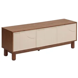 Atmosphera - Meuble TV 2 portes et 1 tiroir design en relief JILANI - ... pas cher