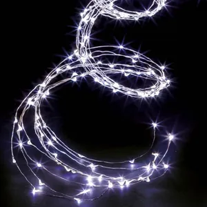 Guirlande Lumineuse Intérieure Et Extérieure Cascade 400 Microled Blan...Vendu parmanomano