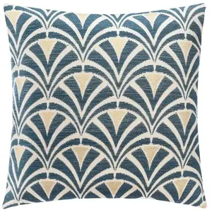 Paris Prix Housse de coussin Chiara chenille bleu 40x40cm Atmosphera Créateur D'intérieurVendu parrakuten