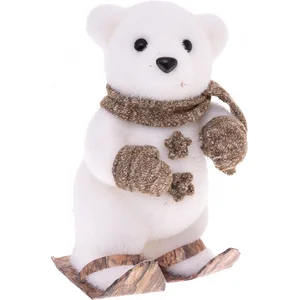 JJA - Ijsbeerdecoratie op ski's 23 cm pas cher