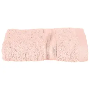 AC-DECO Serviette invité Essentiel coton rose 30x50cm - Atmosphera créateur d'intérieur pas cher
