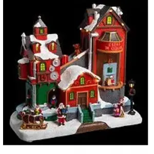 Féeric lights & Christmas Déco Noël usine cadeaux secteur lumineux animé musical - MulticoloreVendu parcdiscount