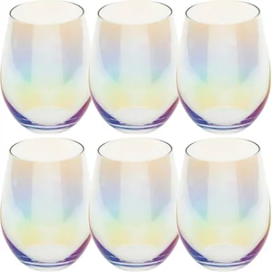 Comparateur de prix : AC-DÉCO Secret de Gourmet Tumbler drink glazen - 6x stuks - parelmoer - 540 ml - Drinkglazen - Waterglazen