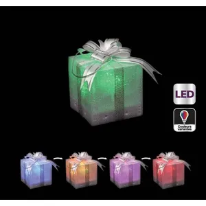 FEERIC LIGHT & CHRISTMAS Paquet Cadeau Lumineux avec Variations de couleurs pas cher