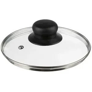 5Five universele pannendeksel voor pannen van 16 cm - glas - stoomgaatje - D17 x H6 cm pas cher