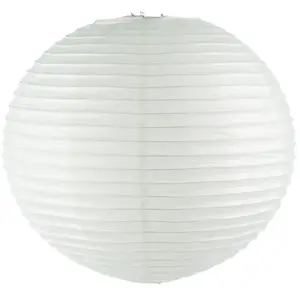 Lanterne boule papier blanc H60cm - Atmosphera createur dinterieurVendu parmanomano