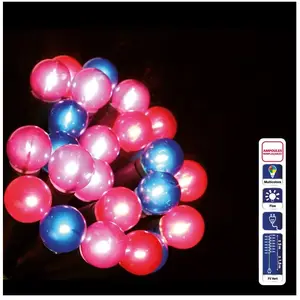 Atmosphera Guirlande De Noël Lumineuse Perles - 50 Led - Multicolore pas cher