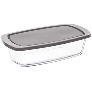 Plat à Cake En Verre Avec Couvercle - 27 X 14 Cm pas cher