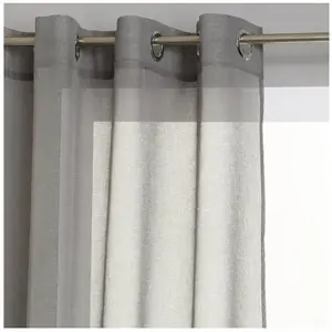 Paris Prix Voilage - gris - 140x240 cm - Gris - Atmosphera createur d'interieur pas cher