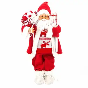 FEERIC LIGHT & CHRISTMAS Décoration à poser Père Noël Debout - H45 cm pas cher