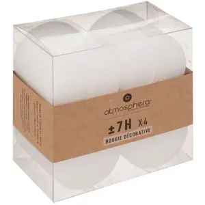 Paris Prix Bougie rustique - blanc - 60g - Blanc - Atmosphera createur d'interieur pas cher