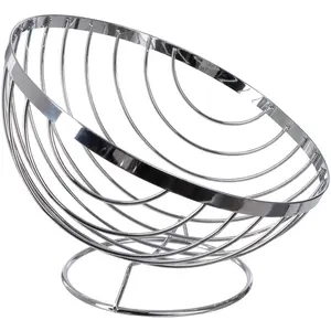SG - Corbeille en acier chromé oblik 26,5cm - 5five pas cher