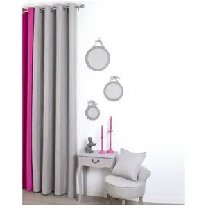 Rideau Occultant - ATMOSPHERA - Look Jute Gris - 140x260 cm pas cher
