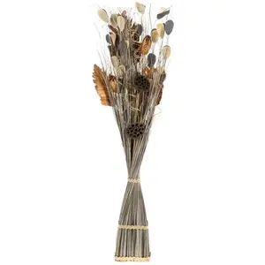 Atmosphera - Fagot de fleurs séchées gris naturel H100 H, 100 cm Rectangle pas cher