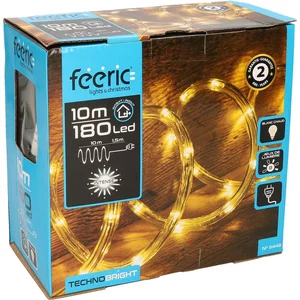 Tube électrique extérieur 10m 180 LED blanc chaud Feeric lights & christmas pas cher