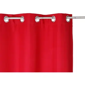 Rideau isolant rouge - 140x260 cm - Rouge - Atmosphera createur d'interieur pas cher