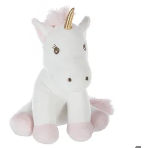 Peluche licorne ATMOSPHERA - H. 22 cm - Rose - Intérieur pas cher
