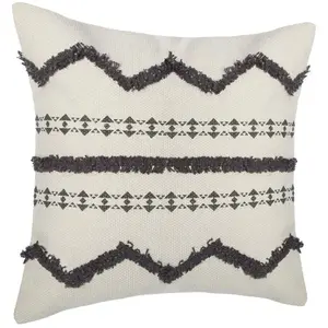 Housse de coussin gris 40x40cm - Atmosphera créateur d'intérieur