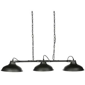 ATMOSPHERA Suspension 3 abat-jours industriel en métal pas cher