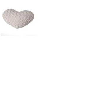 Comparateur de prix : Paris Prix Atmosphera Créateur d'intérieur - Coussin Coeur Bouclée 28x36cm Lin