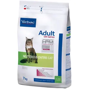 7kg Cat Adult saumon Virbac Veterinary HPM - Croquettes pour chat pas cher