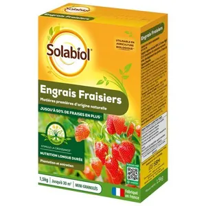 SOLABIOL Engrais fraisiers & petits fruits - 15kg - Jusquà 30m² - Stim... pas cher