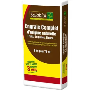 SOLABIOL Engrais Complet - 9Kg - Sac - Mini-Granulés - Epandage Facile... pas cher