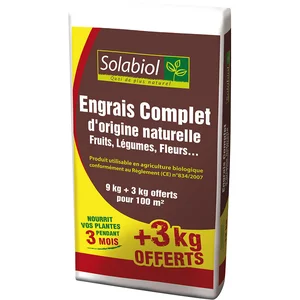 Solabiol SOCONAT9P Engrais Complet 9 Kg + 3 Kg Offerts | Double Action...