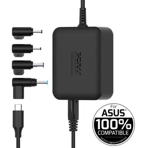 Alimentation secteur GaN USB-C Port Designs 100 W Noir pour Asus® pas cher
