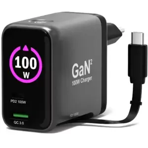 Port Design - Chargeur Secteu 100w Usb-C Gan Avec Écran + Cable pas cher