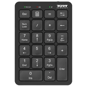 Pavé numérique Port Designs Bluetooth Noir pas cher