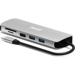 Port Designs Port Dockingstation USB-C 9in1 5Gbps 85W 4K (USB-C), Stat... pas cher