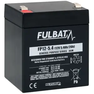Batterie FULBAT AGM plomb Etanche FP12-5.4 (T2) 12 volts 54 Amps pas cher