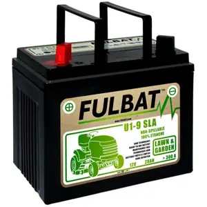 BATTERIE MOTOCULTURE - FULBAT - U1-9 - 12V 28Ah - sans entretien.Vendu parcdiscount