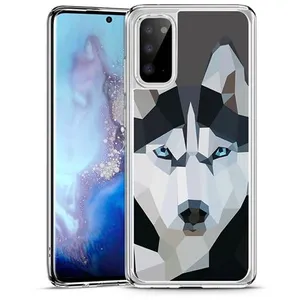 STICARZ Coque pour Samsung Galaxy S21 FE - Loup Husky Origami pas cher