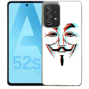 STICARZ Coque pour Samsung Galaxy A52s - Anonymous 3D pas cher