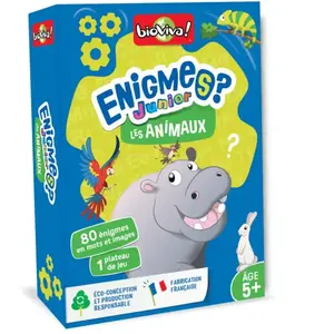 Jeu de cartes Bioviva Enigmes junior Animaux pas cher