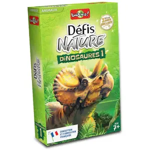 Jeu de cartes Bioviva Défis Nature Dinosaures 1 version 2022 pas cher