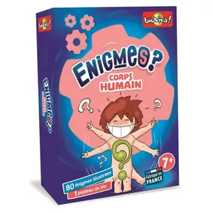 Jeu de cartes BIOVIVA Enigmes - Corps humain - Pour enfants à partir de 7 ans pas cher